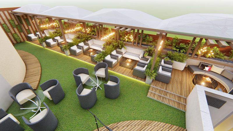 Hotel Terrace Design by Mohit Verma | Truelancer