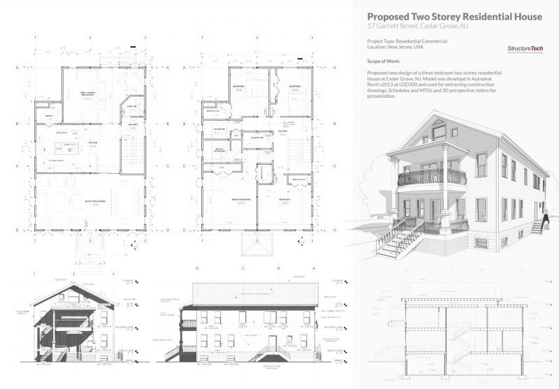 2 Floor Revit House Floor Plans House Ground Floor And First Floor