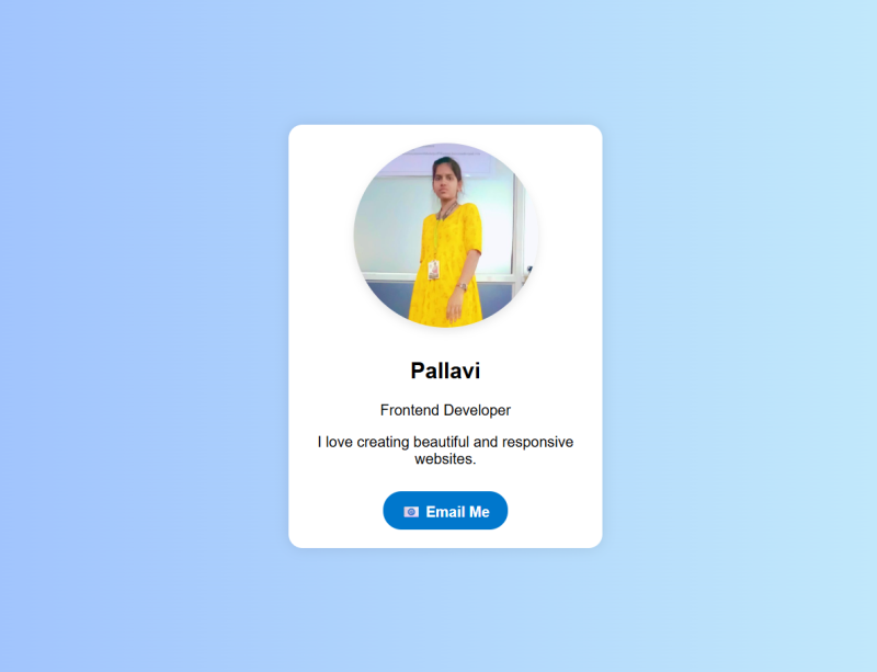 Responsive Profile Card HTML & CSS by T Pallavi | Truelancer