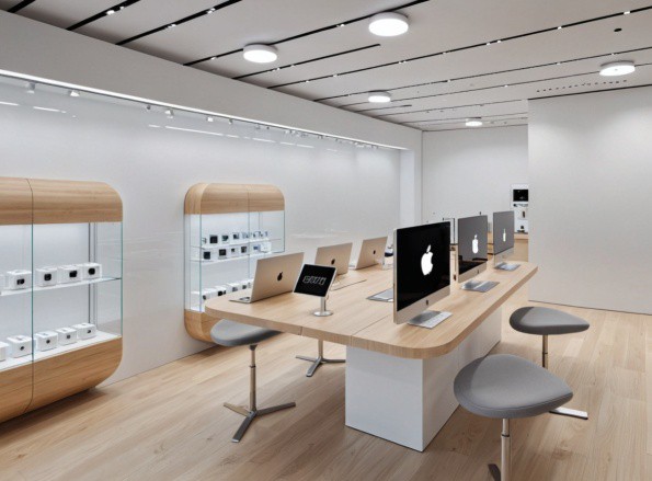 Apple Showroom – Revit Retail Interior Design & 3D Visualization by K ...