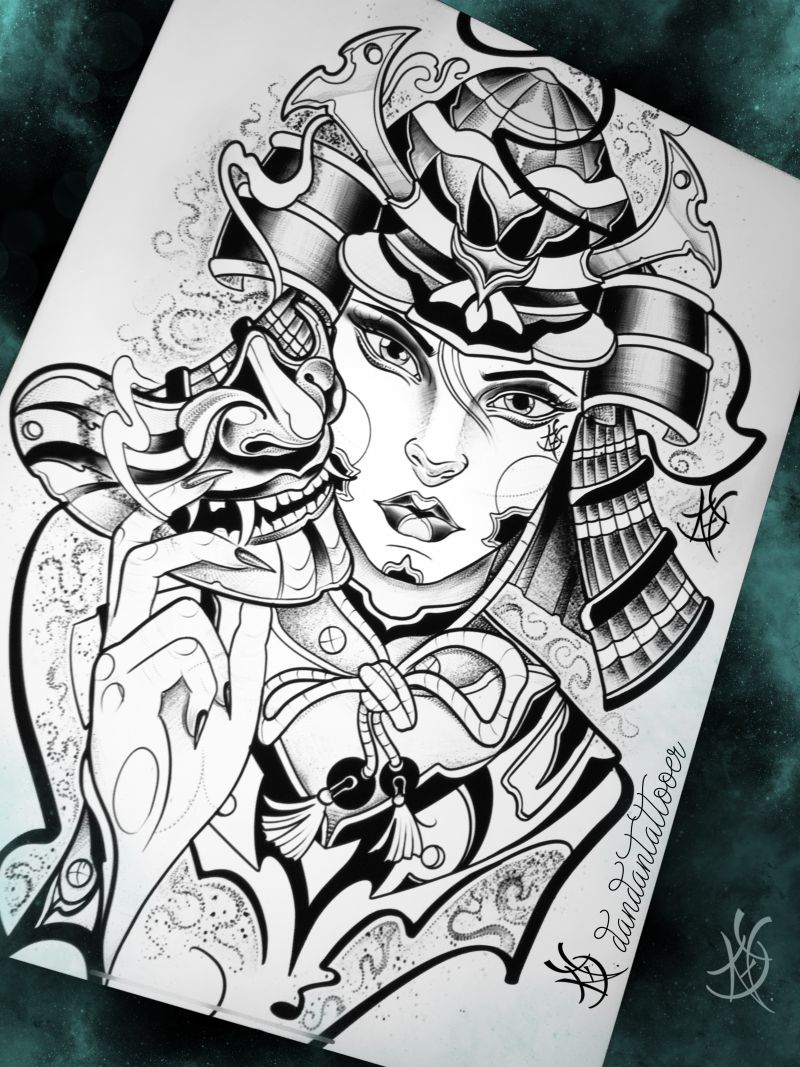 i will create a unique tattoo anime tattoo in all styles design by Dan Dan  Tattooer 21132
