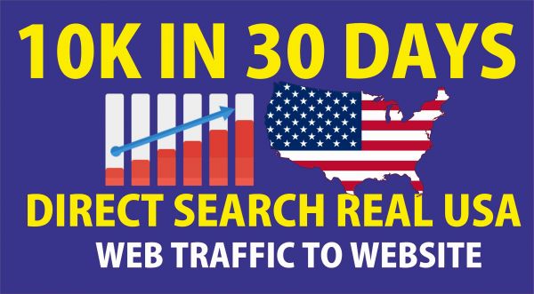 I Can Give You USA Real Traffic on your website 10K in 30 Days 