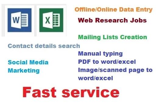 I Can be Your virtual assistant,will do all kind of posting,search & Data Entry Jobs