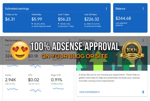I Can Approve Adsense On Your Blog