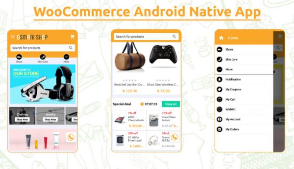 I will develop native woocommerce android app within 24hrs