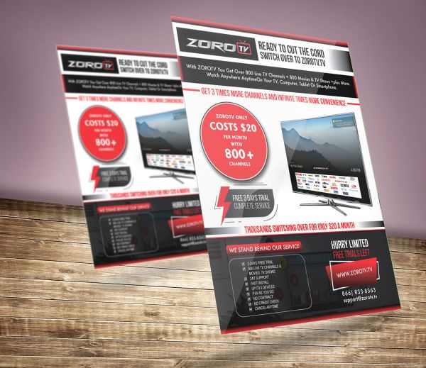 I will design AWESOME Flyer, Poster, Brochure and Postcard