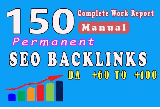 Do high quality 150 manual SEO backlinks, safe and permanent links