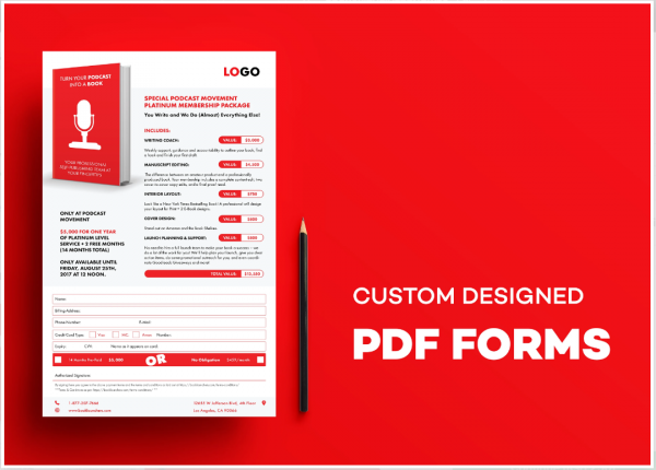 Design Well Favored PDF form - Fillable and Editable 2 Pages of PDF Form