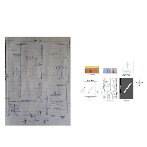 I will draw any architectural floor plan in autocad
