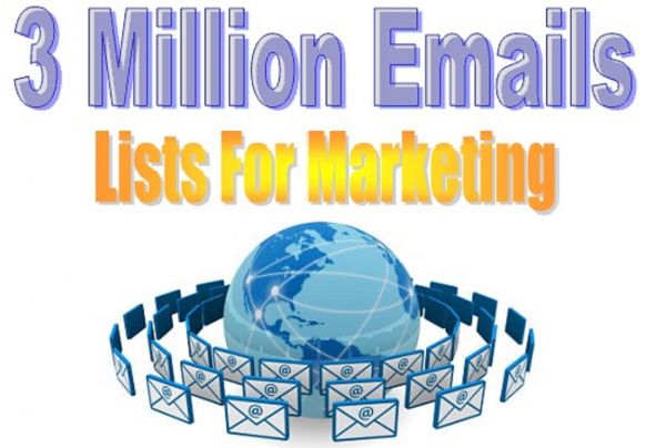 More than 3 Millions Emails Lists & 2000 Ebooks