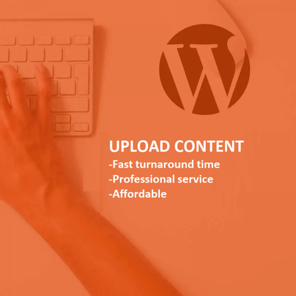 I can upload articles, products, images, tables to your WP website