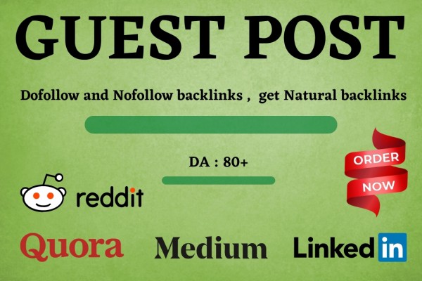 Publish 6 Guest Post high authority website unique content on High DA websites