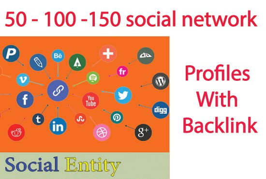 Build social media profiles with high quality backlinks