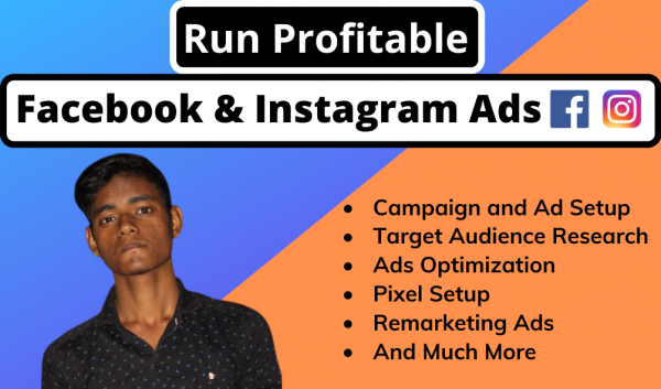 I will run and manage Facebook and Instagram Ads Campaign for your Business