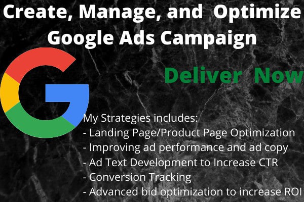 I will help you to manage your google ads campaigns.