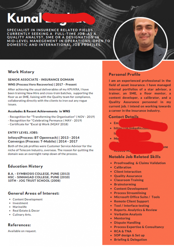 I can design eye catching resume guarenteed to grab your recruiters attention.
