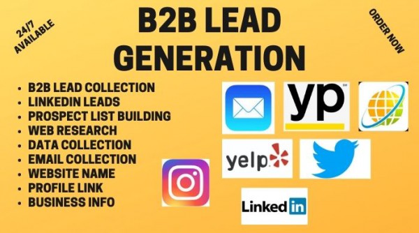 I will do targeted b2b lead generation, LinkedIn research & contact list building