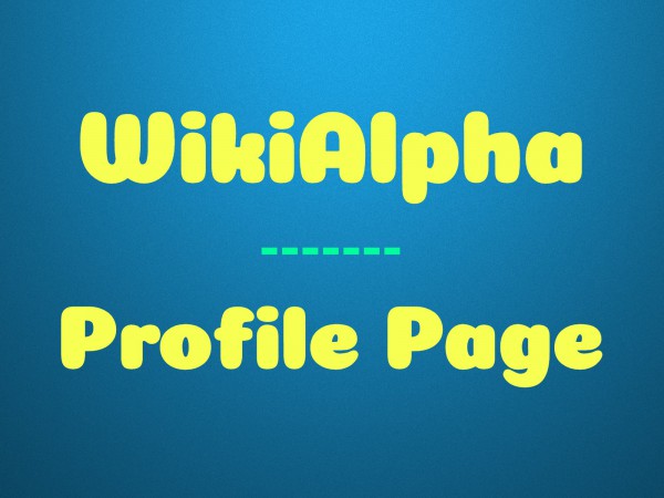 Create an approved WikiAlpha profile page