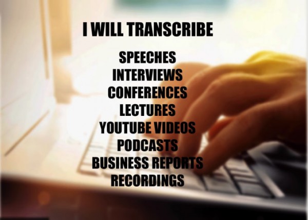 I will do 360 minutes of professional audio and video transcription
