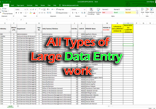 You will get Professional & Quick Data Entry Services with 100% Accuracy