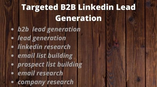 i will do targeted B2B LinkedIn lead generation