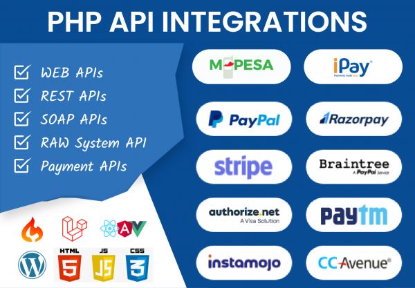 I will Integrate Any API with PHP