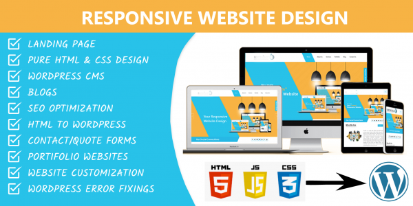 I will Develop a Responsive Fully Functional Website