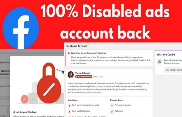 Permanently disabled Facebook ads account/Restricted Ads account fixed