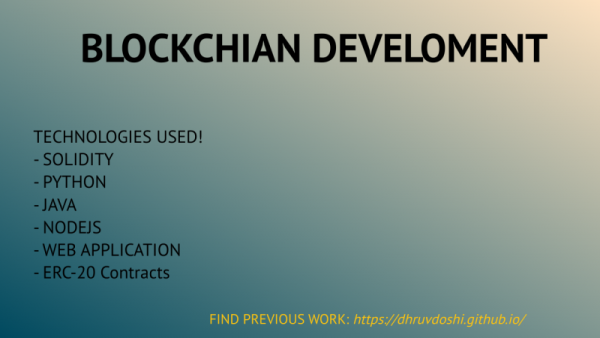 Blockchain Development`