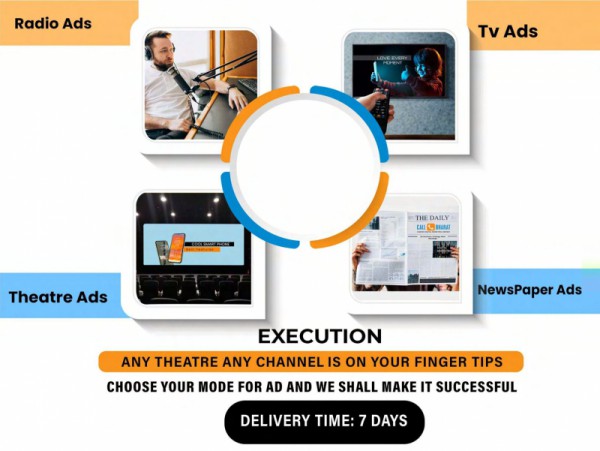 Advertising on TV, RADIO, NEWSPAPER, THEATRE