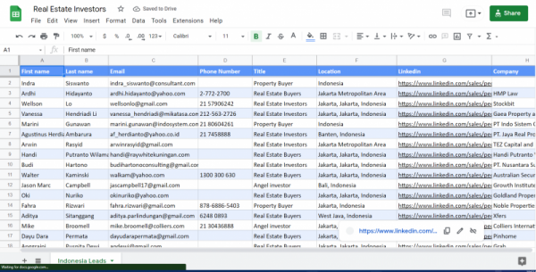 I will find active angel investors and building investor email list