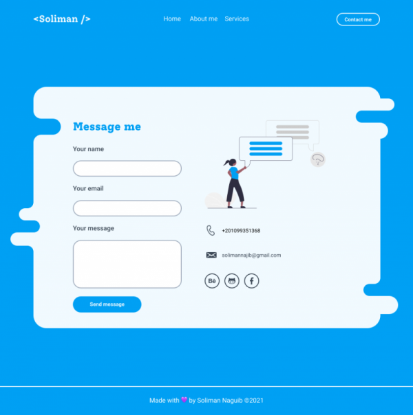 I will design user interface for your website |  one page