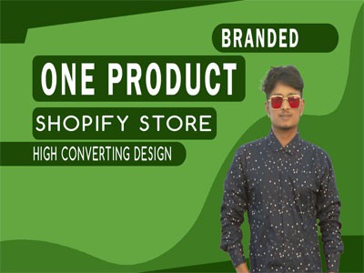 I will create branded one product shopify store