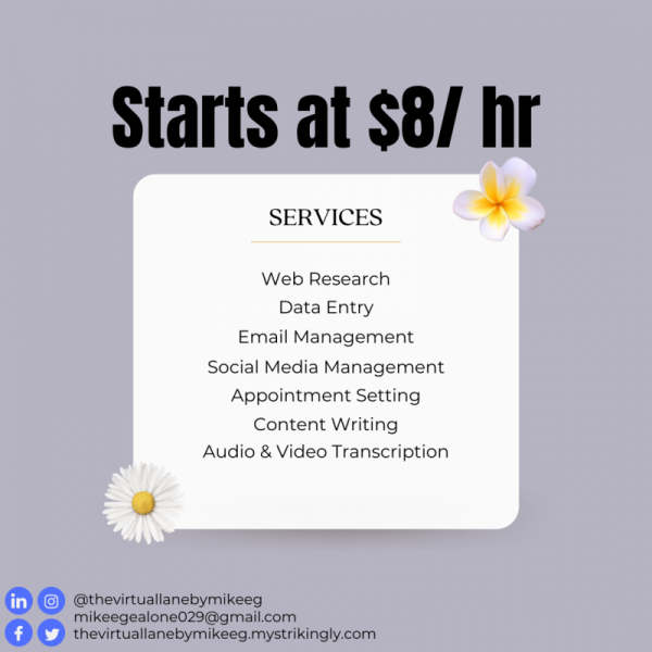 I will be your General Virtual Assistant.