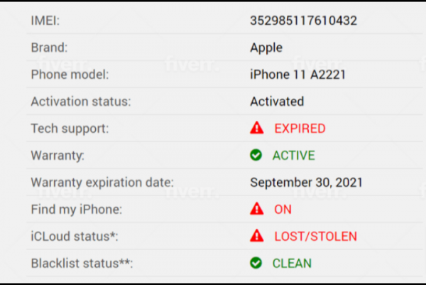 CHECK IMEI INFO IPHONE FULL GSX INFORMATIONS COMPLETE