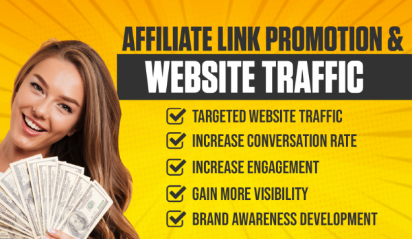 I will affiliate link promotion, affiliate marketing ,link promotion, clickbank