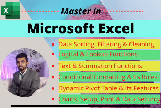 I will do Data Entry, Cleaning, Visualization, Star Schema by Power BI & Excel