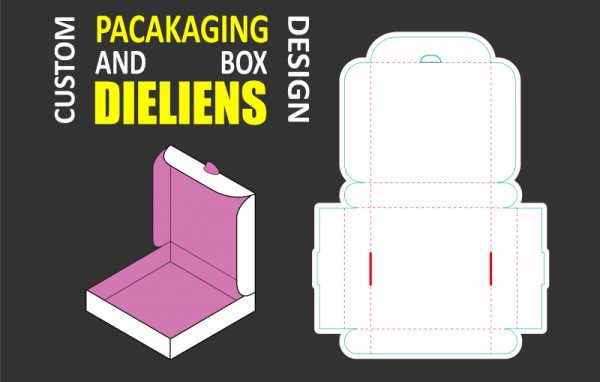 I will create dieline or die cut line for box packaging design