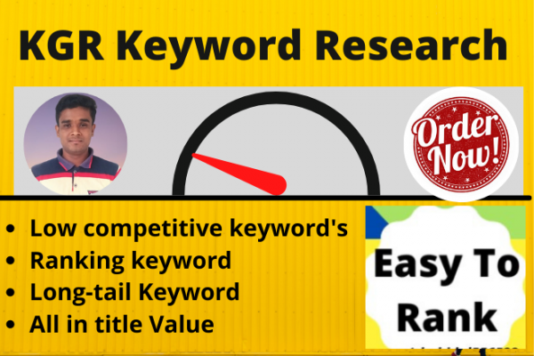 30 Low competitive KGR keyword research for your website that easily ranks