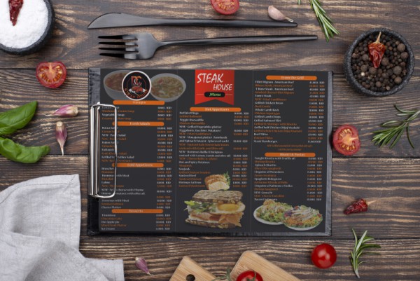 Restaurant Menu Card