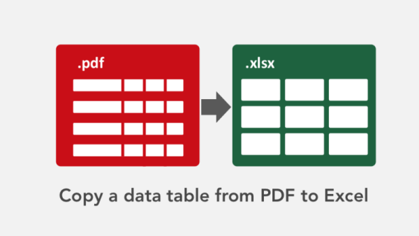 I will convert PDF files to Excel