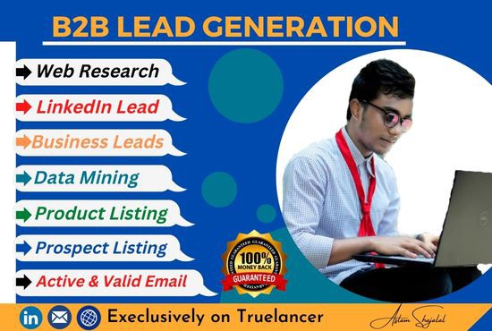 I can do enchanting B2B Lead Generation & LinkedIn Research etc.