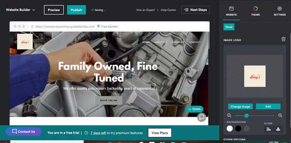 I will godaddy website design, godaddy website redesign, design godaddy website