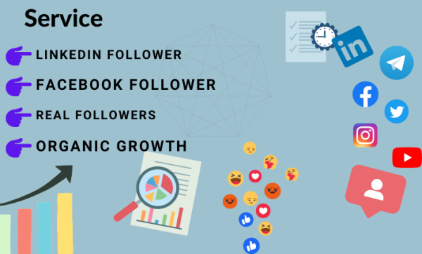 I well do twitter, facebook organic growth and gain real followers