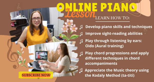 I can teach piano for 6 piano lessons 60min/lesson