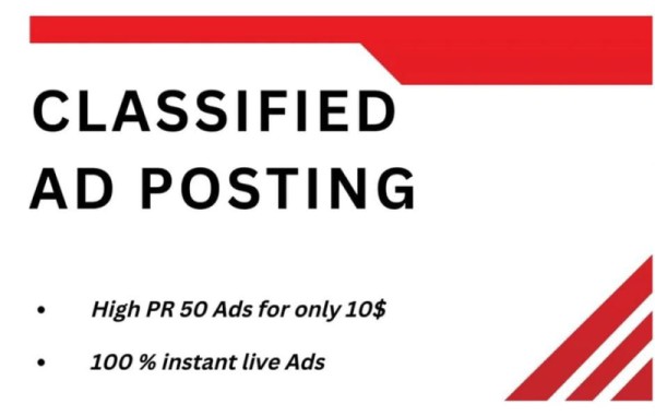 I will do classified ad posting on top USA classified sites manually