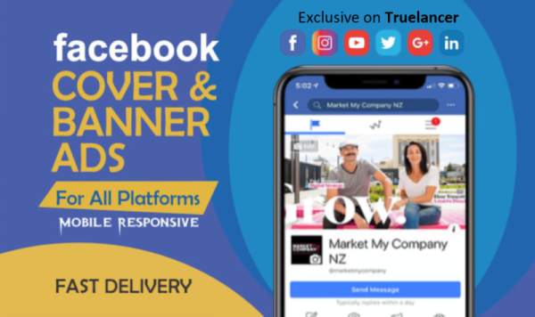 Professional facebook or instagram cover banner ads