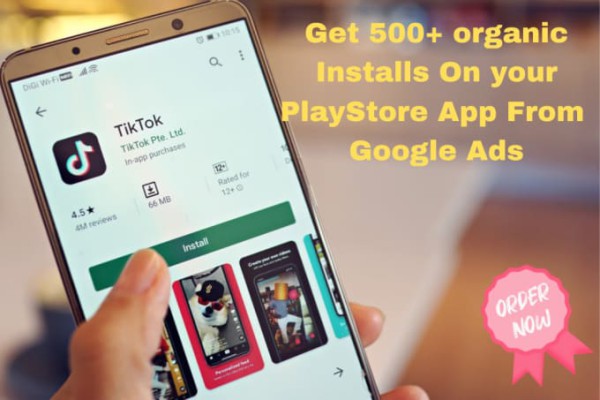 I will do 500 organic installs on your playstore app