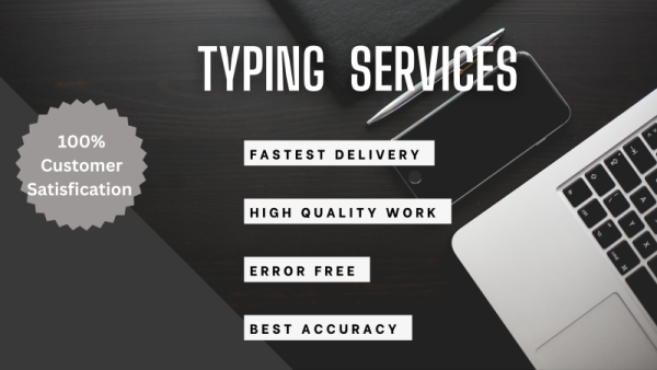 I can do PDF converting and other typing services