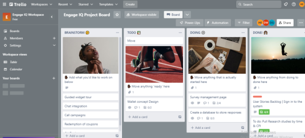Set up project management boards